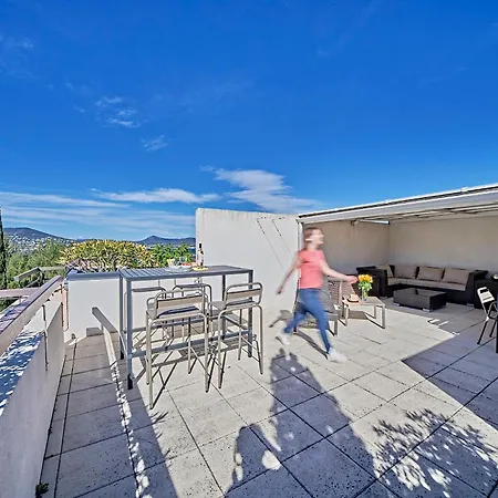 Sea Tropez-grand Studio, Terrasse Vue Mer, Garage